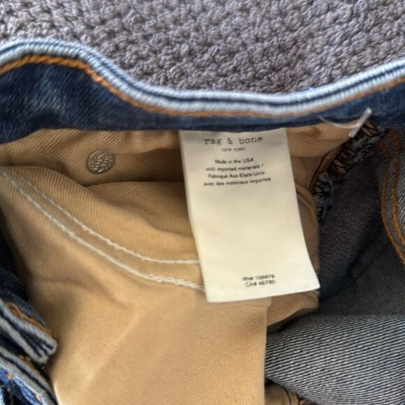 Rag & Bone Nina High Rise Ankle Skinny Raw Hem Jeans Size 26 - Picture 6 of 10